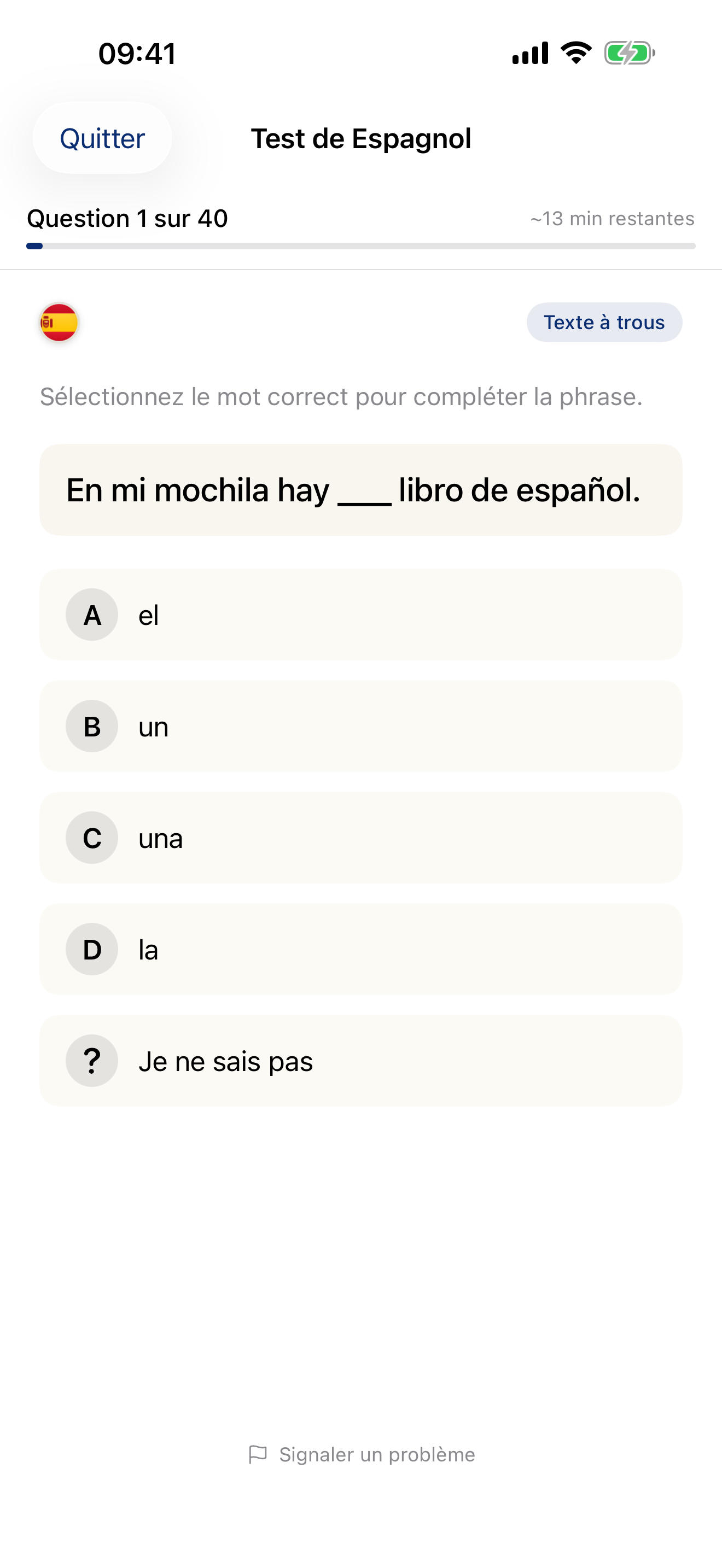 Répondez aux questions